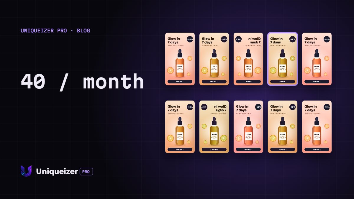 Cuántas creatividades publicitarias necesitas al mes